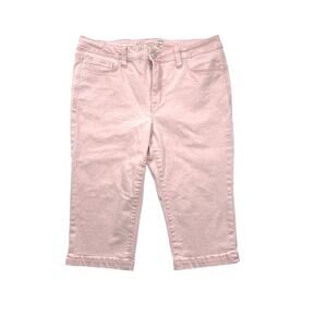 Seven 7, Audrey Skimmer Size 14, Pink Jean Capri Pants